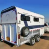 2021 Europe Standard 3 Horse Loading Trailer with CE Customized Horse Floats Camper Trailer with Living Quarter - Image 5
