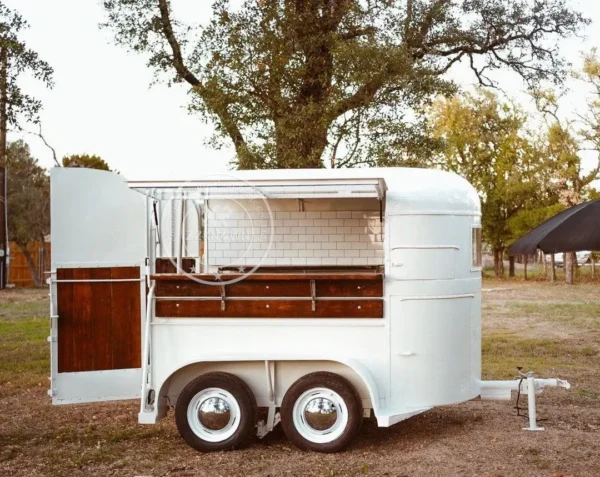 Horse Box Food Cart Mobile Food Truck Concession Catering Trailer Coffee Kiosk Ice Cream Hot Dog Cart With Full Kitchen - Image 3