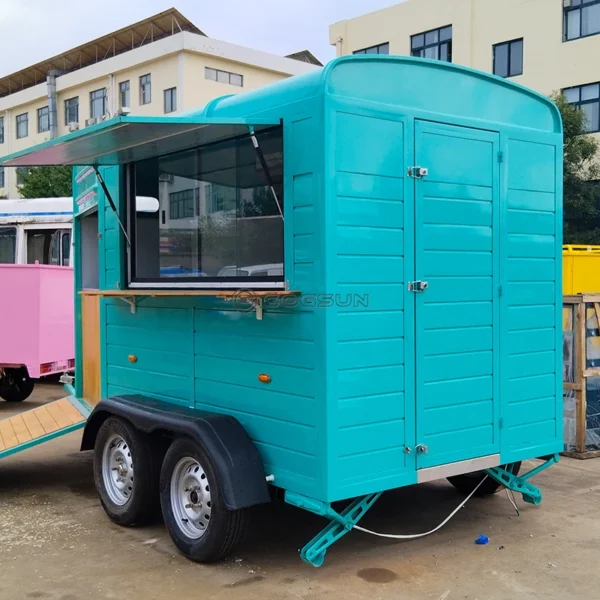 Hotdog Cart Horse Trailer Good Selling Coffee Trailer Foodtruck New Product Mobile Bar Mobile Food Truck - Image 4