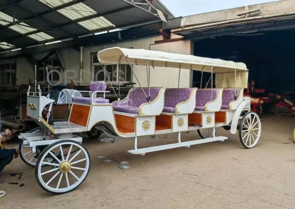 Traditional electric buggy for royalty Sightseeing Victoria horse-drawn Carriage classical electric horse cart for tourism - Image 2