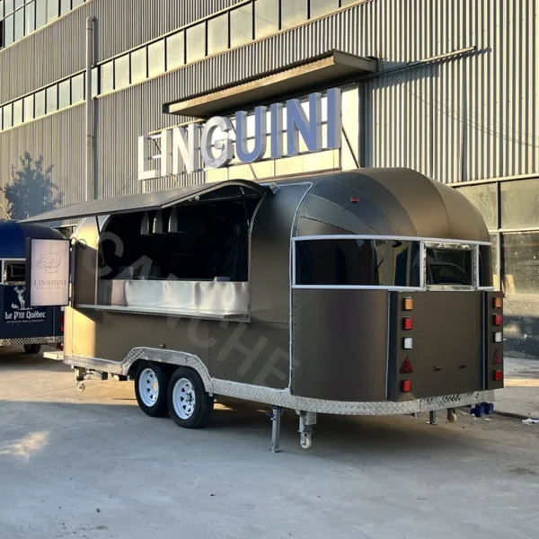 new product street food horse box truck used food mobile trailer beer bar horse trailer bar for sale - Image 5