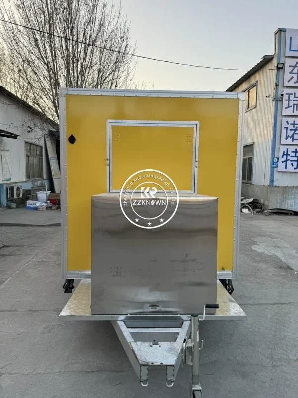 Mobile Fast Food Truck Mobile Kitchen Fully Equipped Street Coffee Trailer Mobile Snack Carts Concession Food Truck Trailer - Image 3