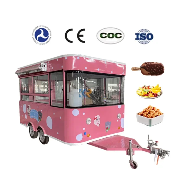 3.5Meters Best Quality Fast Food Trucks Street Mobile Food Trailer with Full Kitchen Equipments - Image 5