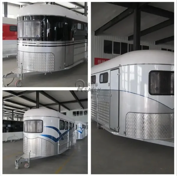 Surprise Price Multifunctional Horse Camper Trailer New Design Street Food Truck Rear Door - Image 5