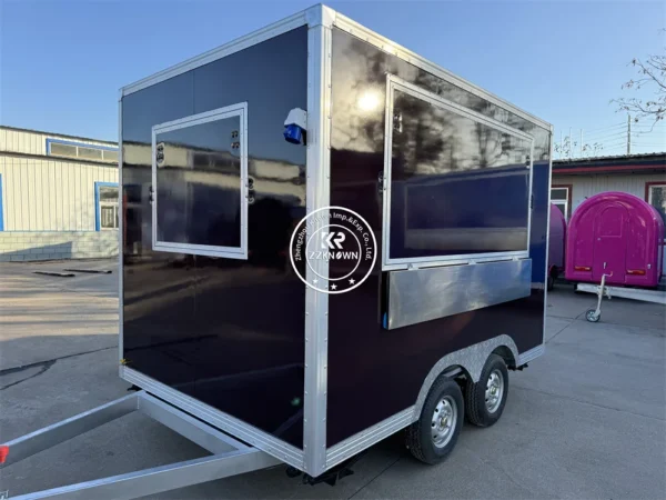 USA Standard Food Trailer Fully Equipped Hot Dog Cart Street Snack Coffee Shop Full Kitchen Commercial Food Truck Mobile Kitchen - Image 4