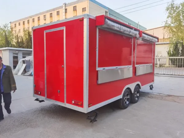 China concession Best Selling Products Mobile Street Ice Cream Hot Dog Fast Catering BBQ Coffee Vending Food Trailer For Sale - Image 3