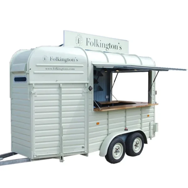 Mobile Bars Ice Cream Vending Van Horsebox Vintage Horse Box Food Carts Trolley Kiosk Food Trailer - Image 4