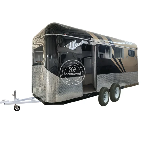 Deluxe Horse Trailer Mobile Horse Floating Camper Trailer with Living Quarter Australia Standard Horse Transport Cart - Image 2