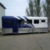 3 Horse Trailer Float with Roof Bed and Horse Yards Custom Deluxe Horse Carriage Trailer Added Caravan Door - Image 4