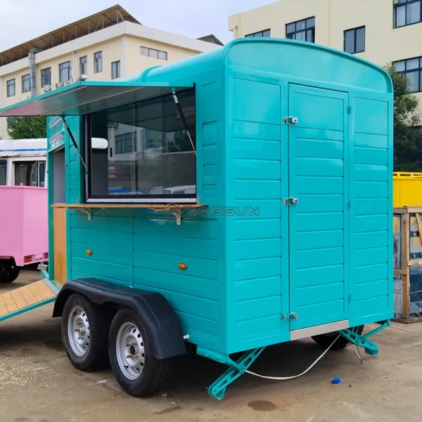 Hotdog Cart Horse Trailer Good Selling Coffee Trailer Foodtruck New Product Mobile Bar Mobile Food Truck - Image 2