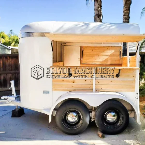 New Design Rental Truck Wedding Mobile Beer Bar Juice Vending Cart Serve Dessert Salon Ice Cream Cart Coffee Shop Horse Trailer - Image 4