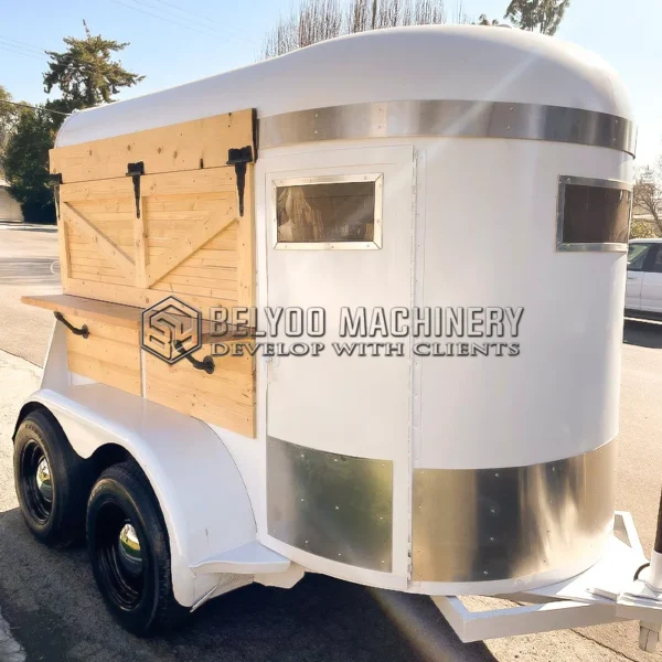 New Design Rental Truck Wedding Mobile Beer Bar Juice Vending Cart Serve Dessert Salon Ice Cream Cart Coffee Shop Horse Trailer - Image 3